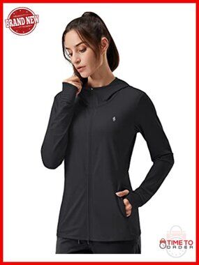 UPF 50+ Sun Protection Hoodie Lightweight Long Sleeve Sun Shirt with Pocket